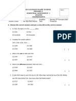 SA of Maths Term 1 Numbers To 10000 Add, Subtract, Word Prob P4