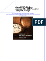 Full Download PDF of (Original PDF) Modern Macroeconomics (The MIT Press) by Sanjay K. Chugh All Chapter