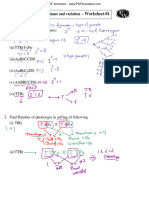 Principle of Inheritance & Variation Worksheet-01 Solution (Part-01) Class Notes