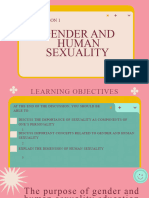 Gender and Human Sexuality