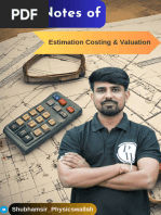 Estimation Costing & Valuation Short Notes