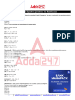 Quadratic Equation Questions For Bank Exams - 3376