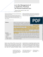 Diet and Exercise in The Management of Polycystic Ovary Syndrome - Practical Considerations For Person-Centered Care