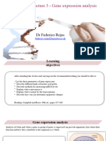 Lecture 3 - Gene Expression Analysis