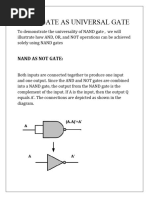 Nand As Universal Gate