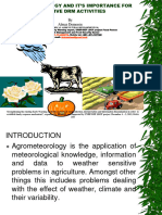 Agrometeorolical Activities