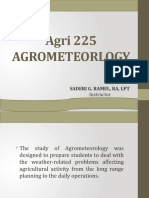 Introduction To Agrometeorology