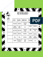 Horario de Clases 6° A