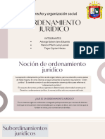 Derecho y Organización Social (Ordenamiento Jurídico)