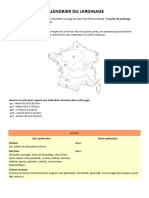 Calendrier Du Jardinage