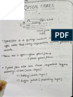 Optical Fibre Notes