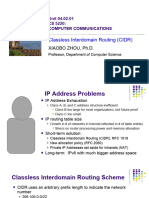 Classless Interdomain Routing (CIDR) : Unit 04.02.01 CS 5220: Computer Communications