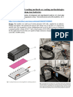 Different Types of Cooling Methods Employed For Lithium Ion Batteries