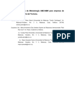 S8 Propuesta de Metodologia Abcabm para Empresa de Transporte Del Turismo