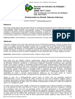 CRESCIMENTO PENTECOSTAL BRASIL (REVER - Dezembro - Ano 8 - 2008) Texto - Ricardo Mariano