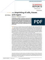 3D Bioprinting of Cells, Tissues and Organs: Editorial