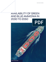 Availability of Green and Blue Ammonia in 2030 TO 2050: Whitepaper