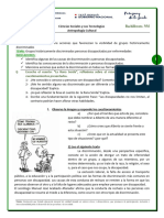 ANTROPOLOGÍA CULTURAL-1° CURSO-CIENCIAS SOCIALES-PLAN ESPECÍFICO 18 de Junio