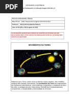 Prof Victória Roteiro de Atividades de Ciências - 8º Ano Semana de 26 Á 06 de Agosto