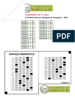 Gabarito Categoria C 1a Fase