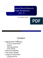 Convolutional Neural Networks (Image Recognition) Part - II: Dr. Syed M. Usman