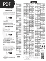 Manual y Codigos CE N4X4