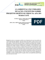 Projeto Técnico para Implantação Da Apa (Área de Proteção Ambiental)