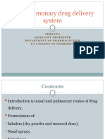 Naso-Pulmonary Drug Delivery System