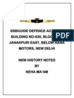 Ssbguide Defence Academy Building No-630, Block B-1, Janakpuri East, Below Rana Motors, New Delhi New History Notes BY Neha Ma'Am