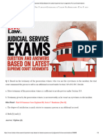 Important MCQs Based On Latest Supreme Court Judgments For Law Examinations