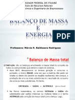 Balanco de Massa e Energia