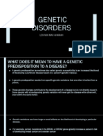 Lec 3B Genetic Disorders