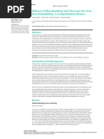 Efficacy of Microneedling and CO2 Laser For Acne Scar Remodelling. Meghe2024