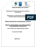 Cuadernillo Módulo III - Introducción Al Ordenamiento Territorial - Dra. Gómez Carrizo