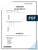 I Simulacro - 5° Grado 2024