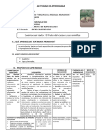 D1 A1 SESION COM. Leemos Un Texto El Fruto Del Cacao y Sus Semillas