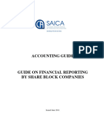 Guide On Financial Reporting by Share Block Companies