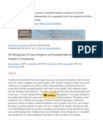 The Management of Cancer Symptoms and Treatment-Induced Side Effects With Cannabis or Cannabinoids - PMC