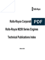 Rolls-Royce Corporation Rolls-Royce M250 Series Engines Technical Publications Index