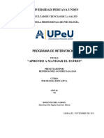 Programa de Intervención Psicológica-I