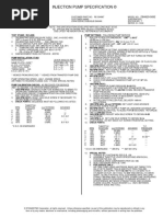 Injection Pump Specification ©