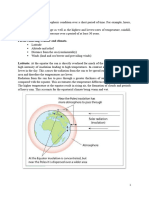 Geography Notes-2 Weather, Climate, Vegetation, Soils, Hazards, Longitude