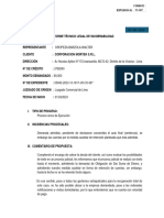 Informe de Castigo - Corporacion Moryek S.R.L