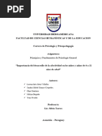 Monografía. Importancia Del Desarrollo de La Afectividad en La Niñez