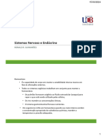 2 - Inrodução À Fisiologia. Sistemas Nervoso e Endócrino