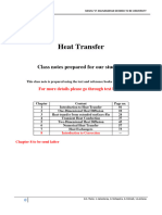 Notes On Heat Transfer