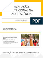 Aula 3 AVALIAÇÃO NUTRICIONAL NA ADOLESCÊNCIA