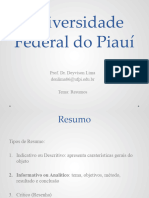 Aula 5. Resumos IMC UFPI