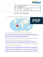 GEO - Lista 1 - GABARITO - Os Quatro Cantos Do Brasil - 7º ANO