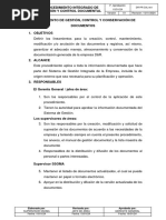 Dr-Pr-Cal-001 Procedimiento de Gestión de Documentos